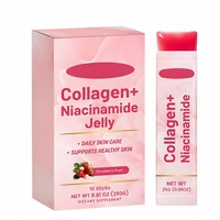 Complément de beauté en gelée de collagène et de niacinamide pour l'élasticité de la peau, les cheveux et les ongles des adultes, antioxydant, éclaircissant pour la peau, santé, GMP, OEM