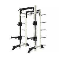 Machine Smith Commerciale en Acier Inoxydable pour Musculation avec Rack Semi-Complet pour Entraînement des Triceps et des Biceps
