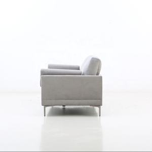 أرائك أريكة بغرفة المعيشة باللون الرمادي الفضي الخفيف المتوسط من القماش الرمادي الفضي - Product Image 6