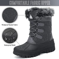 Bottes de neige en peluche pour femme, chaussures chaudes, disponible en trois couleurs, collection hiver