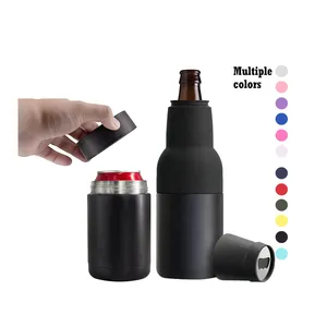 Fábrica Por Atacado Colorido 12OZ Pode Cooler 3 em 1 Aço Inoxidável Vácuo 12oz Beer Bottle Holder Magro Regular Can Isolador