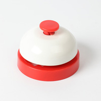 Cloche d'appel en métal portable colorée pour service de formation pour animaux de compagnie Cloches de presse à main multicolores pour la communication chien chat pour