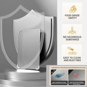 창의적인 미끄럼 방지 벨트 도마, 두꺼운 실리콘 스테인리스 스틸 코너 고기 과일 반죽용 커팅 보드 - Product Image 5