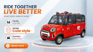 Carro Eléctrico de Cuatro Ruedas para Adultos, Carro de Carga Eléctrico Pequeño, <span class=keywords><strong>Mini</strong></span> Vehículo Eléctrico 2024 - Product Image 4