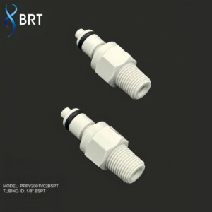Conector de acoplamiento rápido de acetal POM estilo CPC con botón de presión de plástico para tubo/manguera con conexión de púas - Product Image 4