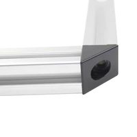 2020 réglable 2 voies Triangle connecteur en aluminium Zinc métal Angle support pour imprimante 3D Guid Rails profilés d'extrusion d'aluminium
