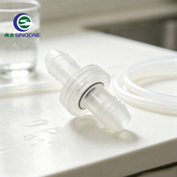 Vanne de retenue universelle en plastique PP de qualité alimentaire pour gaz et liquides, compatible avec l'eau purifiée, les boissons et l'ozone