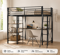 Lit superposé moderne personnalisable en métal, mobilier gain de place pour adultes et adolescents, appartement, maison, service OEM