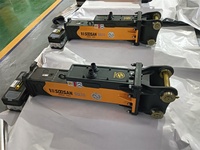 Casse-pierre hydraulique Silence SQ 30 de type boîte pour excavatrices de 2,5 à 4,5 tonnes, pour mini-chargeuses et excavatrices robotisées, état neuf, moteur principal