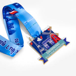 Fabricación <span class=keywords><strong>de</strong></span> Insignias Metálicas Personalizadas, Emblemas <span class=keywords><strong>de</strong></span> Solapa <span class=keywords><strong>de</strong></span> Esmalte Suave Fundidos en 3D, Insignias Corporativas <span class=keywords><strong>de</strong></span> <span class=keywords><strong>Honor</strong></span>, Premios, Medallas con Cinta - Product Image 3