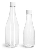 Botol PET Woozy Transparan 10oz, Botol Air PET 300ml, Botol Jus Plastik Bentuk Tiup Kosong
