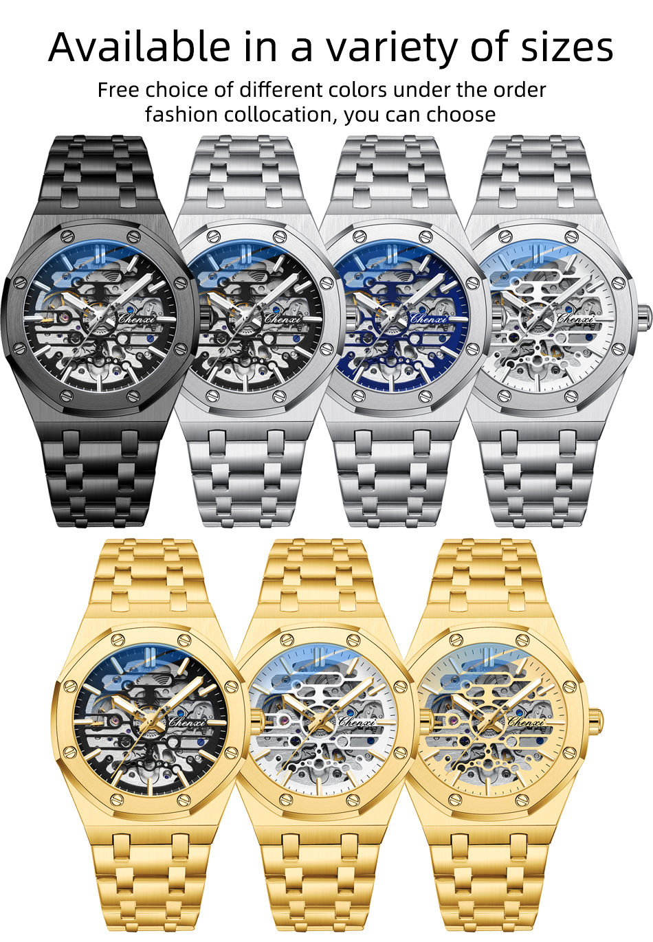 CHENXI New Arrival 8848 Automatic Men's Mechanical Tourbillon
