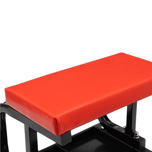 Asiento de tienda de garaje enredadera rodante de acero, <span class=keywords><strong>taburete</strong></span> mecánico acolchado con bandeja de herramientas para mecánicos de automóviles - Product Image 3