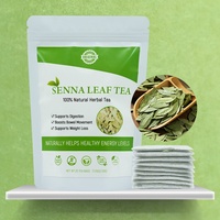 Té de Hierbas Adelgazante Premium GMP de Chinaherbs, Té de Hoja de Senna Puro y Natural, Quemador de Grasa para Adultos