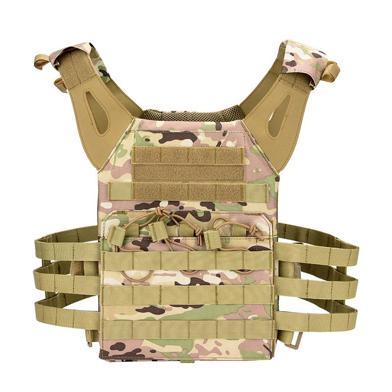 Gilet Veste Tactique Recon Multi Poche avec Holster - Tan - 17026