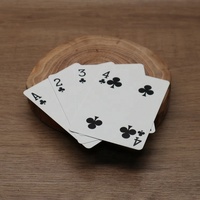Matériau plastique de qualité haut de gamme des deux côtés PVC cartes à jouer cadeau d'impression en taille de carte de poker