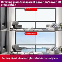 Elektrisch Schaltbare Glasfolie mit Sichtschutz für Badezimmer & Küchendekoration Opak/Transparent Steuerbar