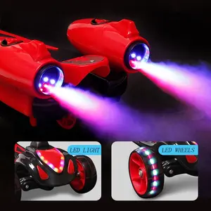 Trottinette pour enfants pliable, à trois roues, avec lumières, musique et jet de lumière, trottinette fusée pour enfants - Product Image 2