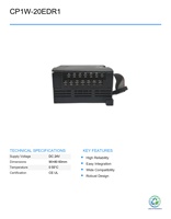 Modules d'extension numériques PLC d'occasion OMRON CP1W-20EDR1 Série CP1W, unités de contrôle de système CNC, automatisation industrielle