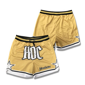 OEM sublimación deportes verano transpirable diseño doble hombres malla personalizado clásico baloncesto pantalones cortos - Product Image 4