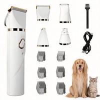 Tondeuse à poils pour animaux de compagnie multifonctionnelle rechargeable à piles en plastique, portable pour le toilettage domestique des animaux – Offre Spéciale