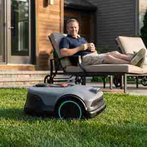 Tondeuse à gazon robotisée sans fil pour surfaces jusqu'à 600 m² M. App Controlled Waterproof Automatic Return to Charge Obstacle Avoidance - Product Image 2