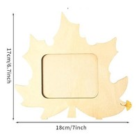 Cadre photo DIY en bois en forme de citrouille, style minimaliste moderne, pour Halloween et Thanksgiving, ornement créatif à graffiter, pour la maison, importé de Chine