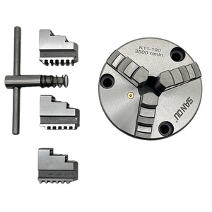 Sanou Thương Hiệu 3 Hàm Tự Định Tâm <span class=keywords><strong>Chuck</strong></span> 100Mm Phía Trước Núi Mini Máy Tiện <span class=keywords><strong>Chuck</strong></span> K11-100F Của Nhãn Hiệu Cuộn <span class=keywords><strong>Chuck</strong></span> Giá Cho Mini Máy Tiện - Product Image 1