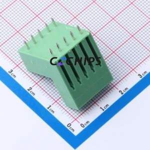 KF2EDGVT-3.5-2*5P Plug-in Terminal Block Through hole,P=3.5mm Connector Board-to-Board / Socket - Closed 2x5P 3.5mm Green - Product Image 2