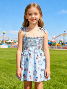 <span class=keywords><strong>Abito</strong></span> Estivo Smock Personalizzabile per Bambine dai 2 ai 14 Anni, <span class=keywords><strong>Elegante</strong></span> Vestito da Festa per Ragazze, Vendita all'Ingrosso OEM/ODM - Product Image 4