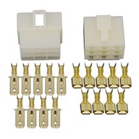 Kits de enchufe de Terminal de Cable de conector eléctrico automotriz de 1 Pin, motocicleta, Ebike, coche, Terminal macho hembra