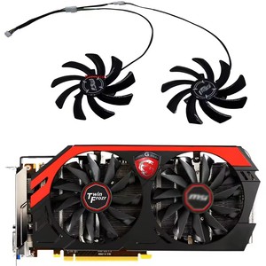 Ventilateur de refroidissement vidéo DIY PLD10010B12HH, pour cartes graphiques <span class=keywords><strong>MSI</strong></span> RX6700XT Mech 2X RX <span class=keywords><strong>5700</strong></span> <span class=keywords><strong>XT</strong></span> GAMING X, remplace PLD10010S12HH - Product Image 1