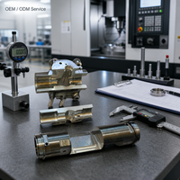 Custom CNC Machined Aluminum Parts Anodized Surface Treatment for Industrial Equipment OEM Components Wholesale Supply