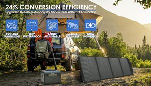 100W Portable Solar Panel Kit 18V/6A 9lb Foldable <b>Briefcase</b> Solar Charger w/ 24% - Product Image 3