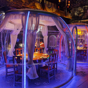 Tenda a Cupola in PC per Esterni con Bagno, Tenda Geodetica di Lusso per Glamping ed Eventi - Product Image 3