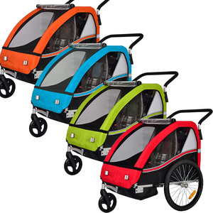 <span class=keywords><strong>Porte</strong></span>-vélo pliable 2-en-1 de qualité supérieure pour animaux de compagnie bébé enfant remorque - Product Image 4