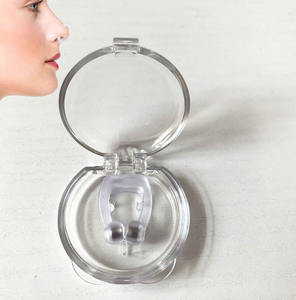 2024 tali hidung pelindung dagu mulut, alat bantu perawatan menghentikan solusi perangkat obat Anti dengkur silikon - Product Image 4