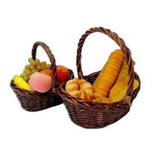 Cesto regalo di pasqua cesto per uova all'ingrosso natura tessuto a mano cibo in vimini cesto uova per regalo - Product Image 1