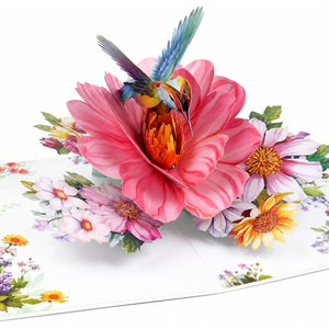 Tarjeta <span class=keywords><strong>de</strong></span> felicitación 3D con flores y sobre, regalos únicos <span class=keywords><strong>para</strong></span> aniversario, graduación - Tarjeta <span class=keywords><strong>de</strong></span> feliz <span class=keywords><strong>cumpleaños</strong></span> <span class=keywords><strong>para</strong></span> mujeres y mejores amigas - Product Image 1