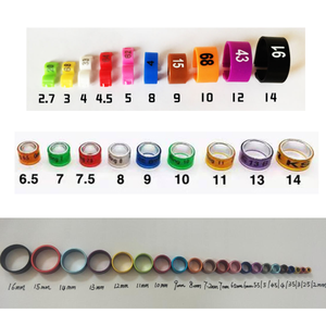Nieuwe multicolor aluminium & plastic duivenpoot ringen vogel ID tracking banden waterdicht schadebestendig 2026 training voetring - Product Image 5