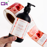 Autocollants en vinyle personnalisés, imperméables, résistants à l'huile, avec logo privé, impression laser en rouleau pour les cosmétiques, les flacons de shampoing