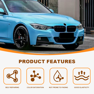 Film protecteur de carrosserie automobile PPF TPU DREAMY PRISMATIC SKY BLUE changeant de couleur, auto-adhésif, anti-décoloration, finition brillante, en rouleau - Product Image 2