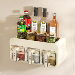 Spice Jar Wall Mounted L Size Airtight Hanging See Through Food Grade Moisture Proof For Kitchen Solid Seasonings Storage - Product Image 2