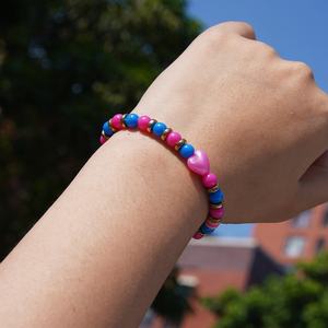 <span class=keywords><strong>Bracelet</strong></span> en perles plaqué or bohème Beach Girl Ensemble de bijoux pour femmes avec perles en argile polymère coeur étoile pour 5 à 7 <span class=keywords><strong>ans</strong></span> - Product Image 3