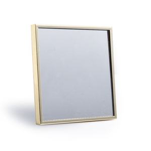 High End Gold Color Square Shape Blank Own Brand Unique Plastic Makeup Pocket <b>Mirror</b> - Product Image 3