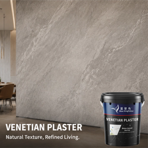 Intonaco Veneziano Lucido Senza Giunture Effetto Marmo Blu Ghiaccio per Pareti Open Space e Pavimenti Residenziali - Product Image 1
