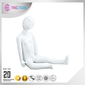 Full body sitting used youth child kids manikin mannequin girl and boy for show window - Product Image 2