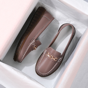 S2062 Venta caliente de las mujeres pisos <span class=keywords><strong>mocasines</strong></span> zapatos de cuero casual - Product Image 4