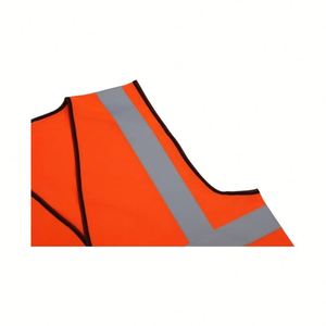 Chaleco de Seguridad Reflectante de Diseño Personalizado, Color Naranja Fluorescente, Resistente, para Emergencias en Carreteras - Product Image 2