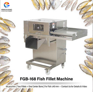 Machine à fileter le poisson Fengxiang FGB-168, 60 pièces/min, acier inoxydable, automatique, pour poisson ≤40 mm, traitement industriel - Product Image 1
